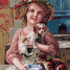 Схема вышивки «Девочка»