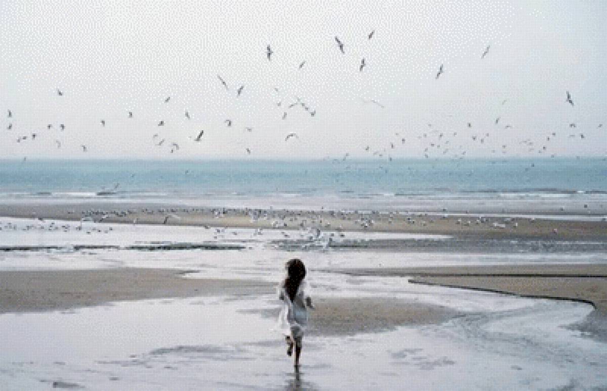 К морю - девушка, мечта, чайки, море - предпросмотр