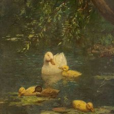 Схема вышивки «Утки»