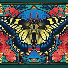 Схема вышивки «Бабочка»