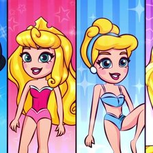 Схема вышивки «princeses amb biquini»