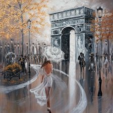 Схема вышивки «Дождь»