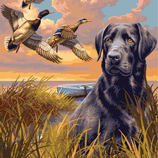 Схема вышивки «Охота на уток»