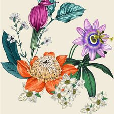 Схема вышивки «Цветы»