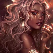 Схема вышивки «Девушка»