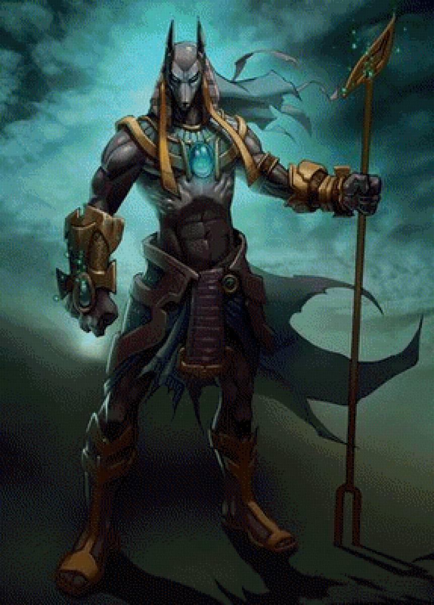 Анубис - сказка, иллюстрация, фэнтези - предпросмотр