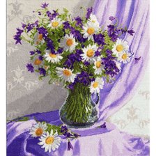 Схема вышивки «сиреневый натюрморт»