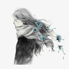 Схема вышивки «Ветер в волосах»