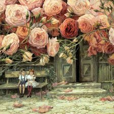 Схема вышивки «Сад с розами»