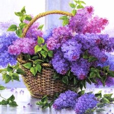 Схема вышивки «Сирень»