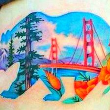 Схема вышивки «татуировка»