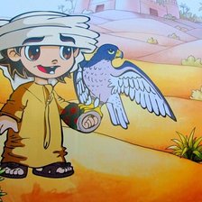 Схема вышивки «мальчик в пустыне»