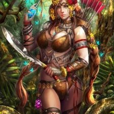 Схема вышивки «Девушка»