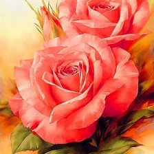 Схема вышивки «Розовая роза»