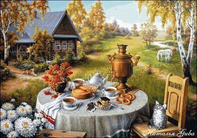 утро в деревни - деревня - оригинал