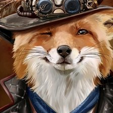 Схема вышивки «Лис»