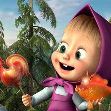 Схема вышивки «Маша и Медведь 🐻»