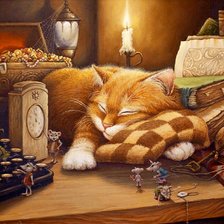 Схема вышивки «Кот»