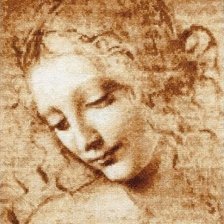 Схема вышивки «Голова девушки»