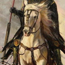 Схема вышивки «рыцарь»