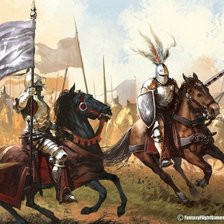 Схема вышивки «рыцарь атака»