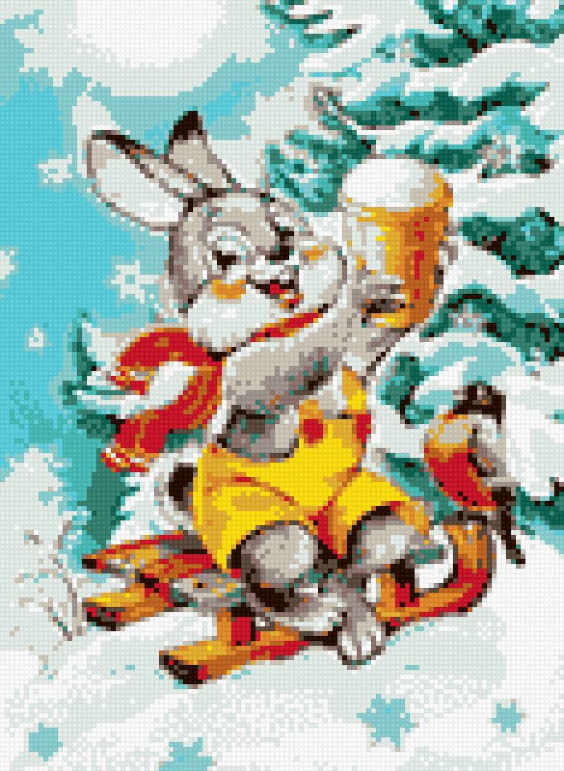 Новогодний кролик - предпросмотр