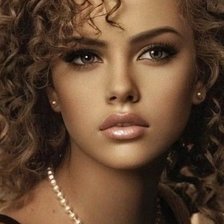 Схема вышивки «Портрет незнакомки»