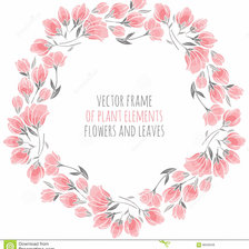 Схема вышивки «Рамка цветочная»