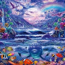 Схема вышивки «морские обитатели»