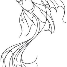 Схема вышивки «Рыбка.На джинсы»