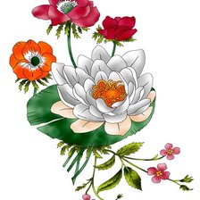 Схема вышивки «Цветы»