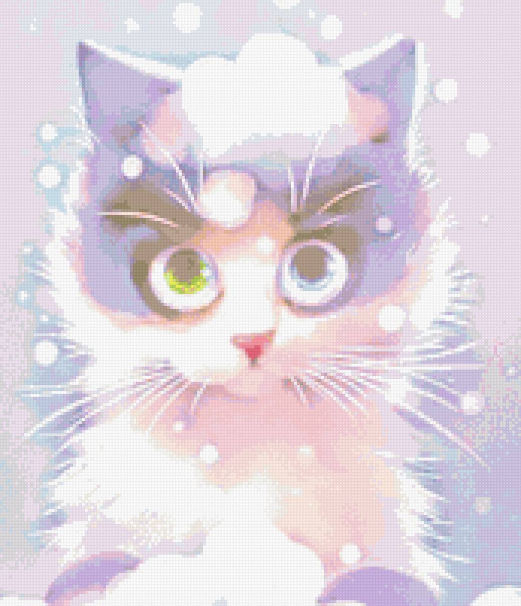 Котенок на снегу - снег, котенок - предпросмотр