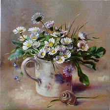 Схема вышивки «Маргаритки»