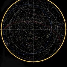 Схема вышивки «карта северного полушария улучшенный вариант»