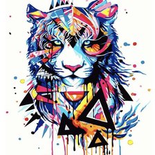 Схема вышивки «Тигр 2»