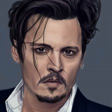 Схема вышивки «Джонни депп»