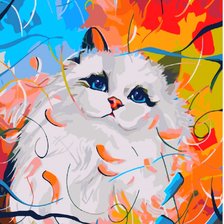 Схема вышивки «Кот»