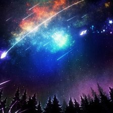 Схема вышивки «Ночь»