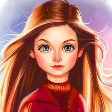 Схема вышивки «Джинни Уизли»