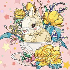 Схема вышивки «Пасхальный зайчик»