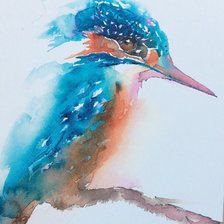 Схема вышивки «Зимородок»