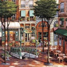 Схема вышивки «город»