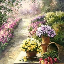 Схема вышивки «цветы»