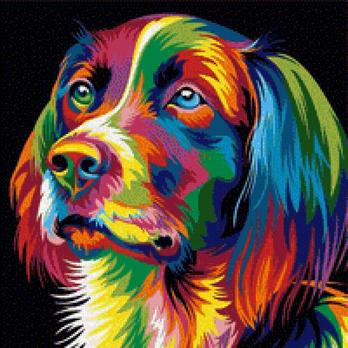 Радужный пёс - собака - предпросмотр