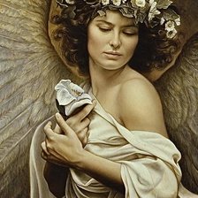 Схема вышивки «Ангел-хранитель»