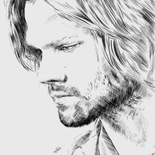 Схема вышивки «Джаред Падалеки»