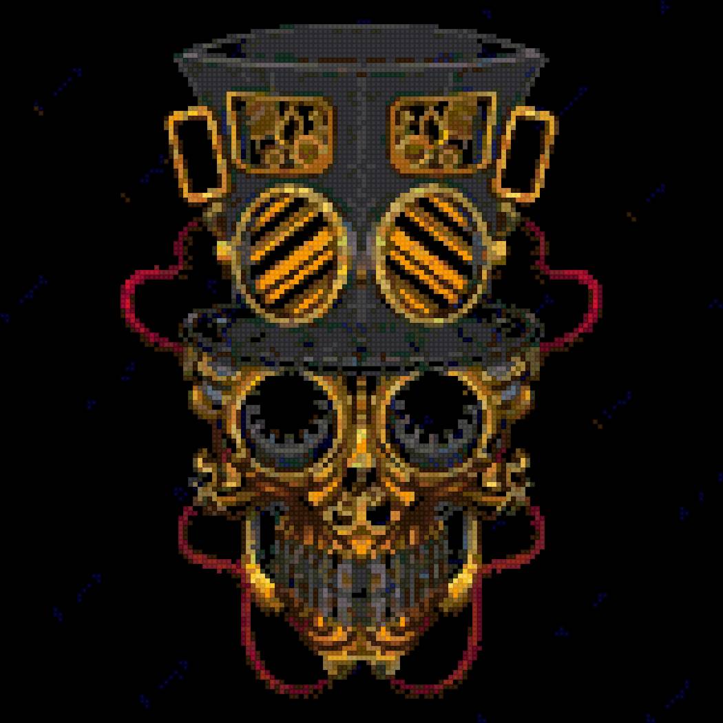 Череп стимпанк - предпросмотр