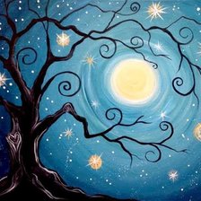 Схема вышивки «moon»