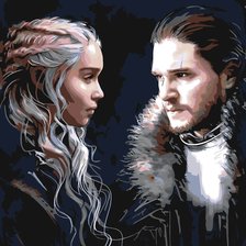 Схема вышивки «Дэйнерис Сноу»