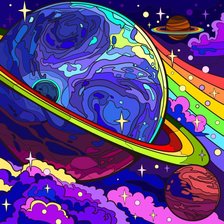 Схема вышивки «Cosmos»